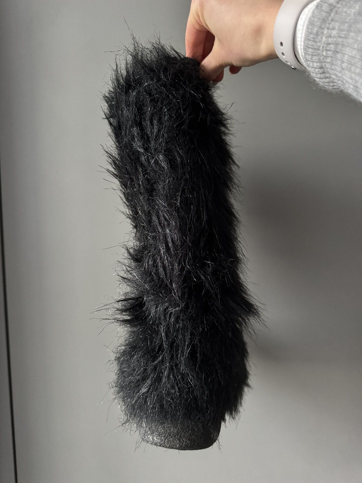Japanese Brand Vintage DOLOMITE GOAT HAIR WOOL LINED YETI FUR BOOTS Size US 7 / IT 37 - 6 Thumbnail
