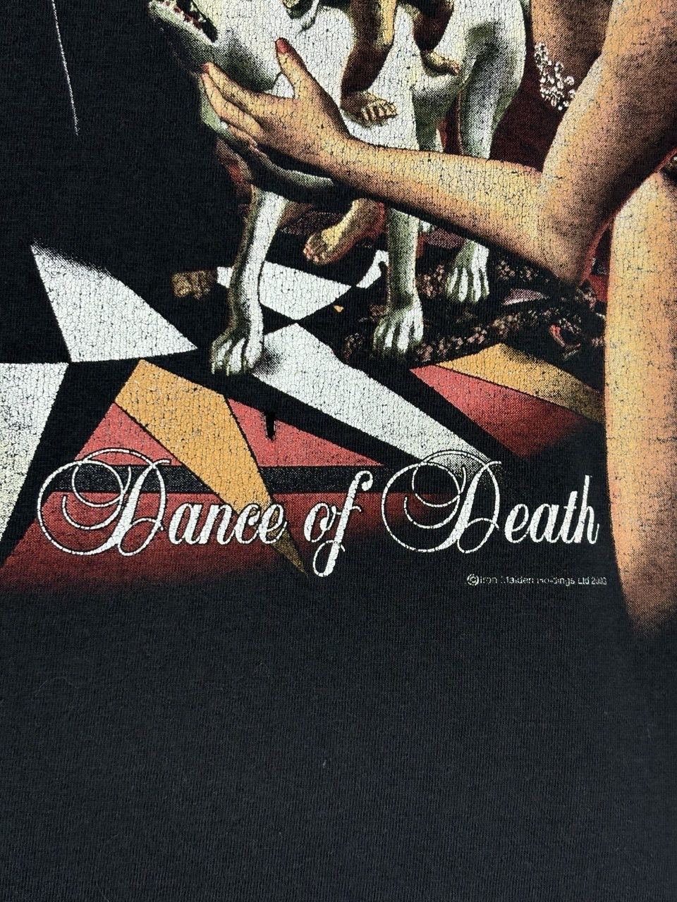Iron Maiden Vintage 2003 Iron Maiden Dance of Death Black T-shirt Size US XL / EU 56 / 4 - 5 Thumbnail