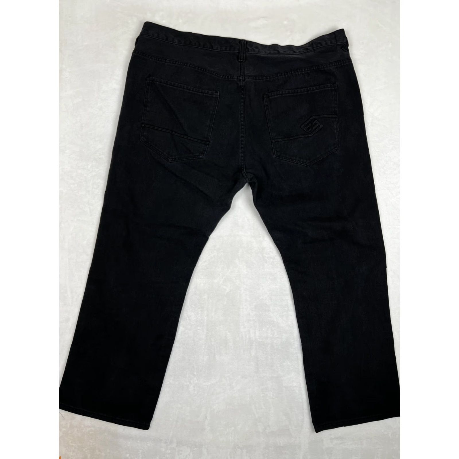 Enyce VTG Enyce Jeans Mens 48x34 Black Straight Leg Denim Sean Combs Co Y2K Hip Hop Jeans Mens Black 50 Inseam Dark Wash Pockets Cotton Zip Five-Pocket Mens Size US 32 / EU 48 - 5 Thumbnail