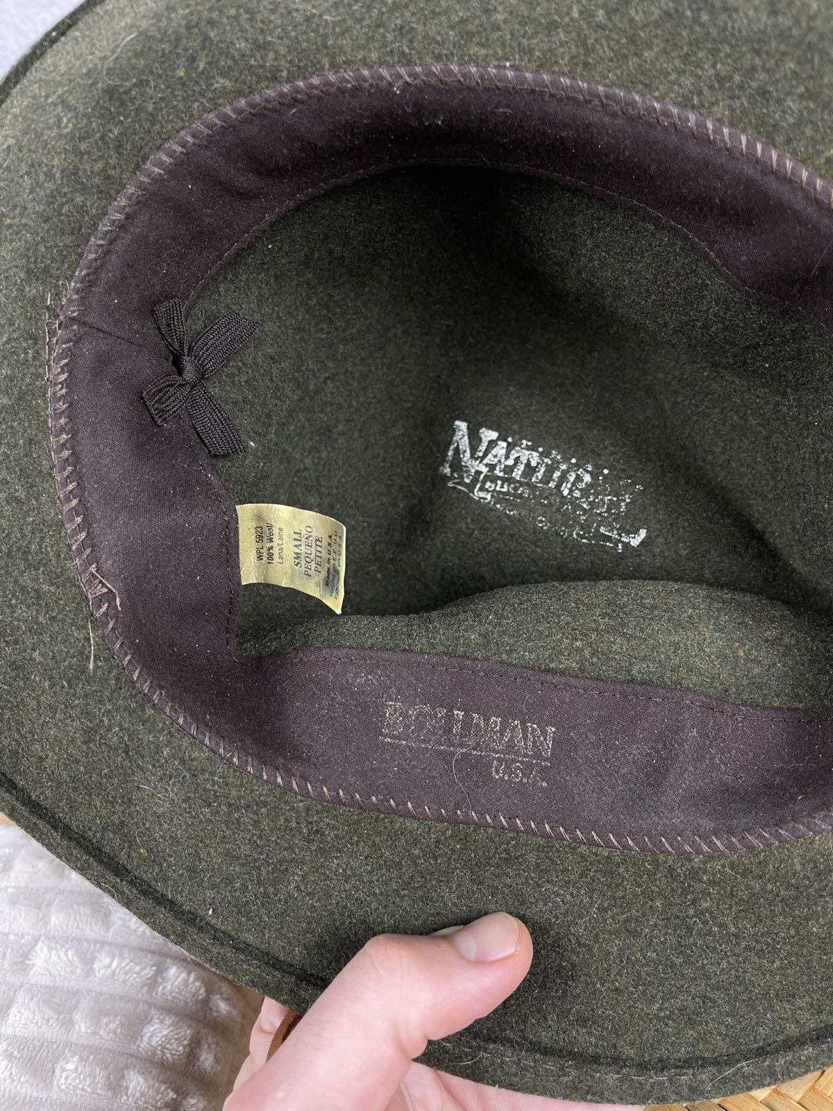 Vintage Bollman USA The natural 100% wool made in USA hat vintage Size ONE SIZE - 11 Thumbnail