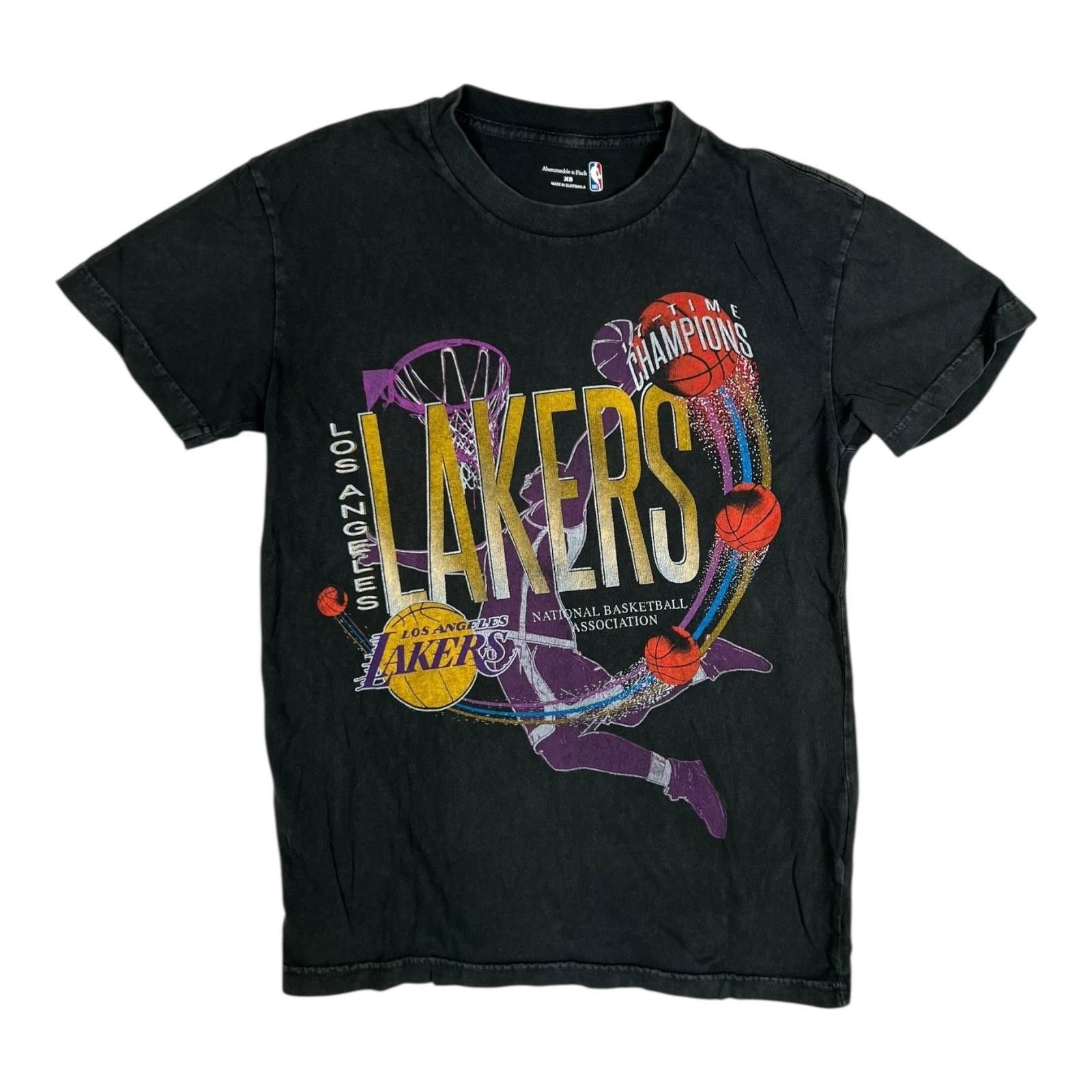Abercrombie & Fitch Los Angeles Lakers T-Shirt Mens XS Retro Vintage Abercrombie Size US XS / EU 42 / 0 - 1 Thumbnail