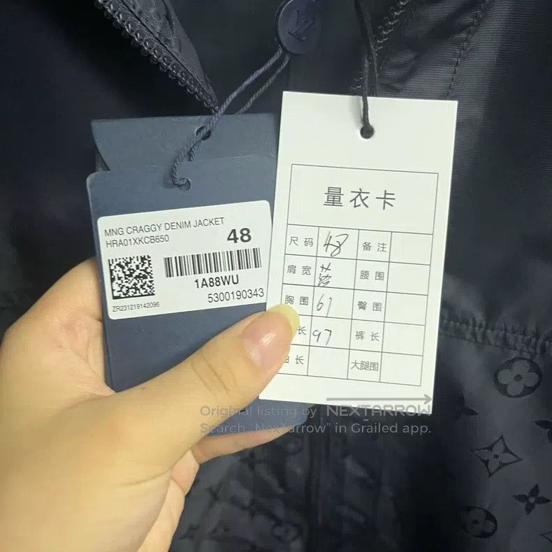 Louis Vuitton Louis Vuitton Dark Blue Full Print Hooded Long Sleeve Wind Size US M / EU 48-50 / 2 - 4 Thumbnail