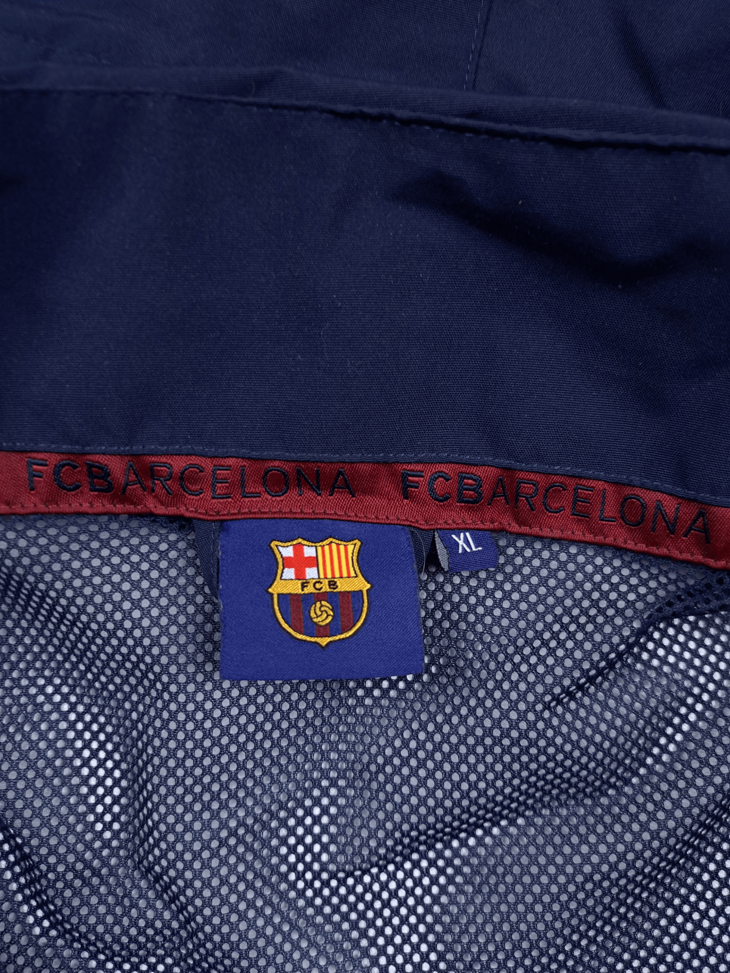 Other 💎 FC Barcelona Logo Drill Light Navy Blue Zip Jacket Size US XL / EU 56 / 4 - 7 Thumbnail