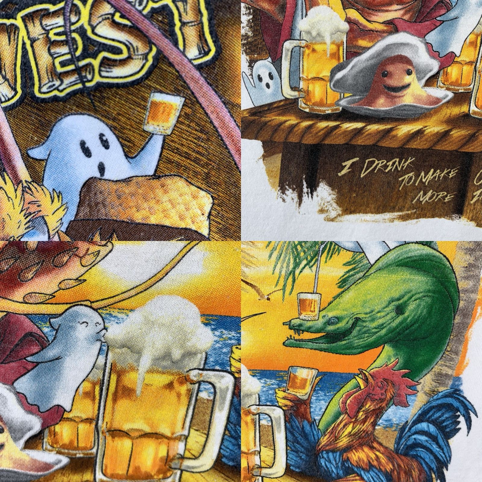 Port & Company Key West Pub Crawl Ernest Hemingway Florida T-Shirt Adult L Funny Ghost Drinks Size US L / EU 52-54 / 3 - 8 Thumbnail