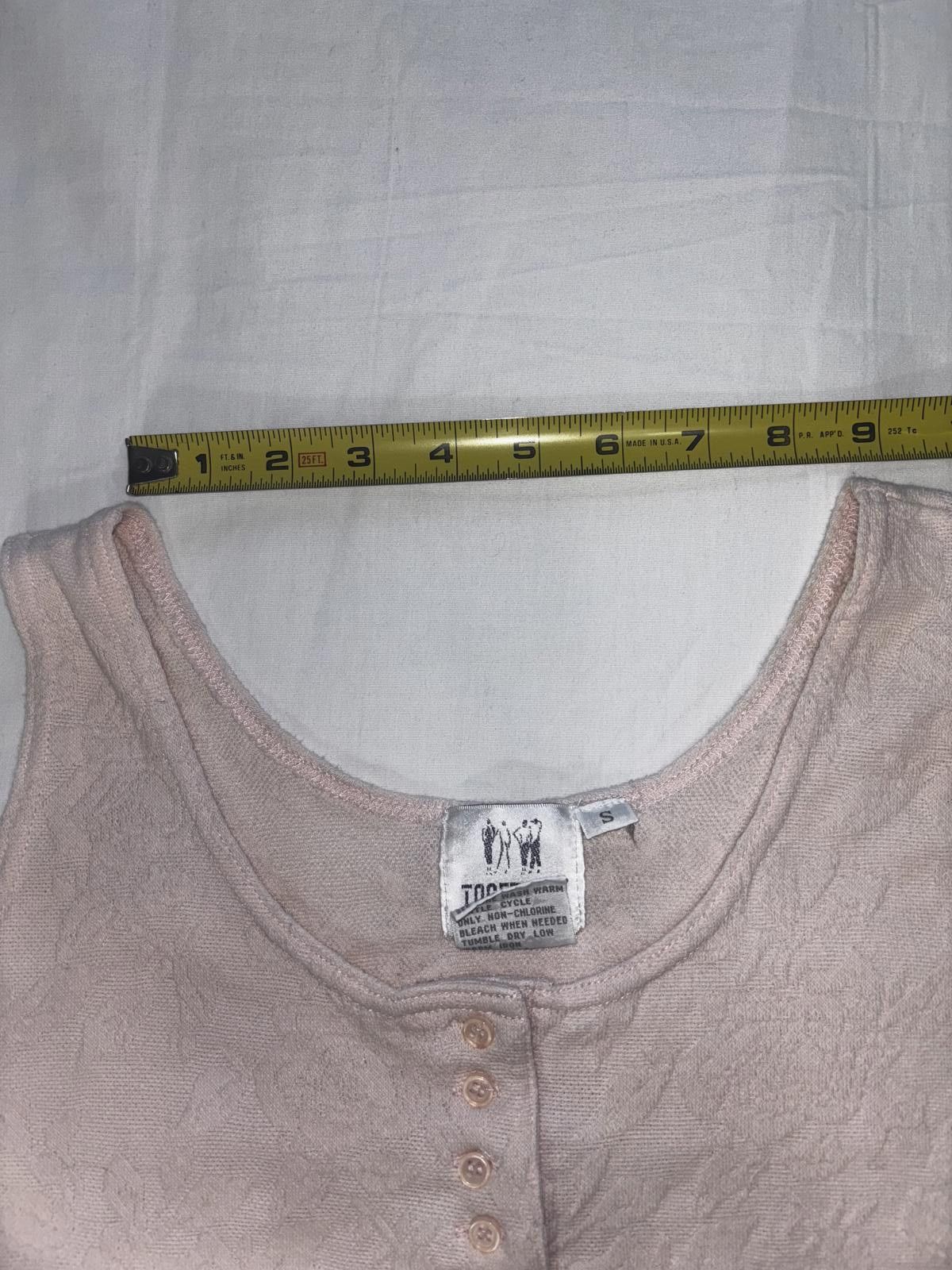 Designer Vintage pink Casual Tank Top with Button Detail Size S / US 4 / IT 40 - 7 Thumbnail