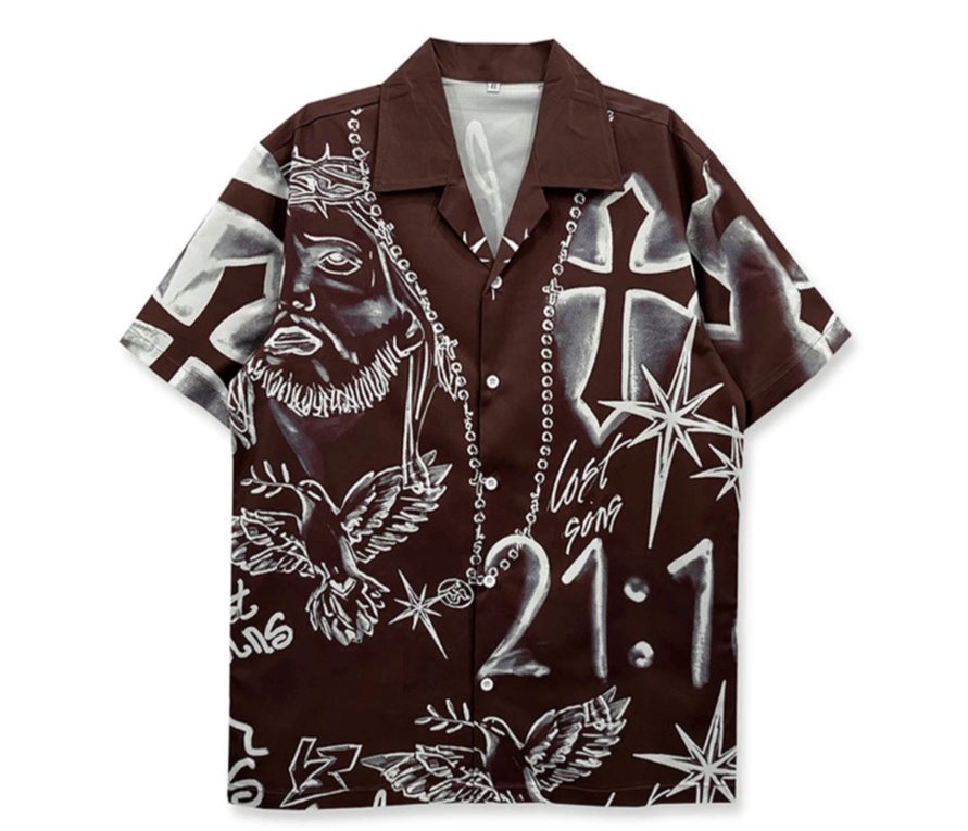 Japanese Brand Vintage Men Shirts Summer Casual Size US L / EU 52-54 / 3 - 1 Thumbnail