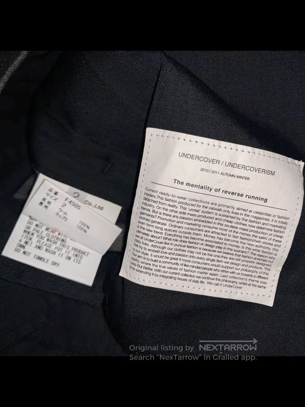Undercover Sz 2 Undercover 10AW Classic Trouser. Size US 28 / EU 44 - 5 Thumbnail