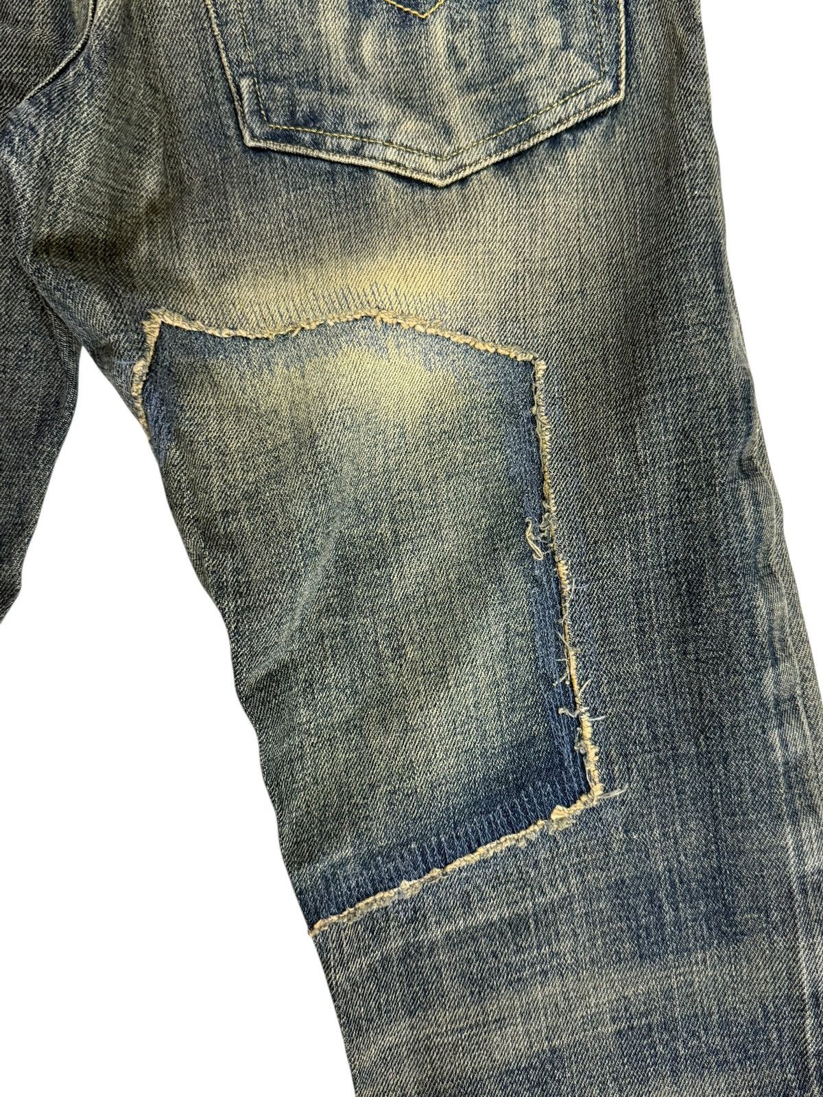 Energie Patchwork Jeans Distressed Energie Italy Selvedge Denim Size US 28 / EU 44 - 15 Thumbnail