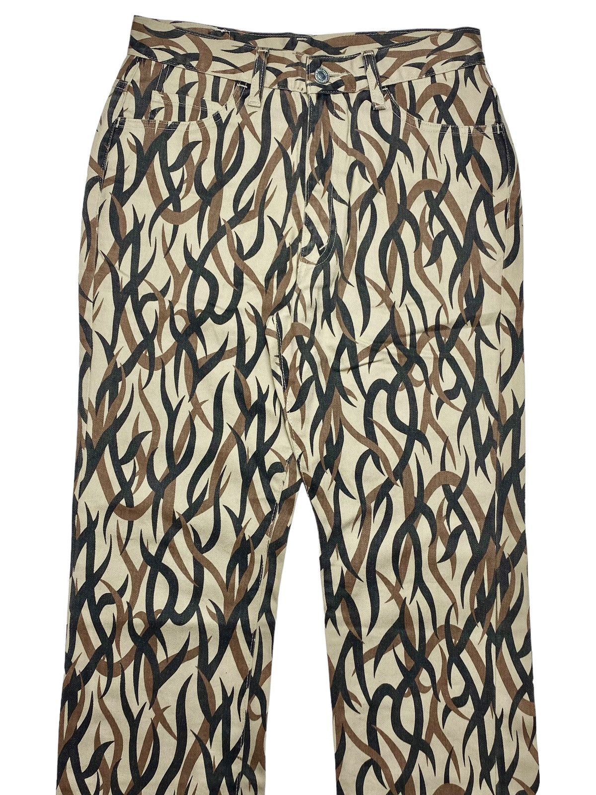 20471120 2000s Bobson - Tribal Camo Long Pants Size US 29 - 2 Thumbnail