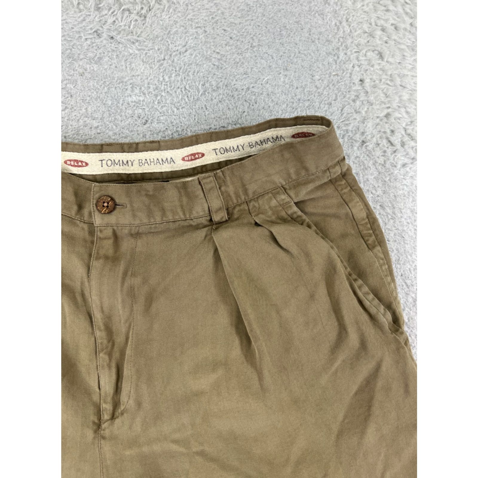 Tommy Bahama Tommy Bahama Shorts Men 34 Brown Silk Chino Herringbone 32x9 READ Size US 34 / EU 50 - 5 Thumbnail
