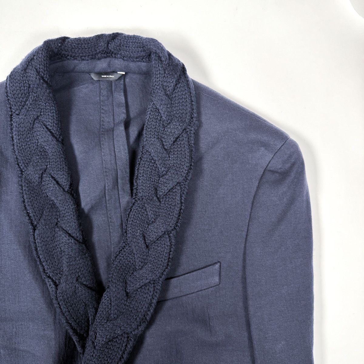 Fendi FENDI Knit-Panel Single-Breasted Tailored Jacket Size US S / EU 44-46 / 1 - 3 Thumbnail