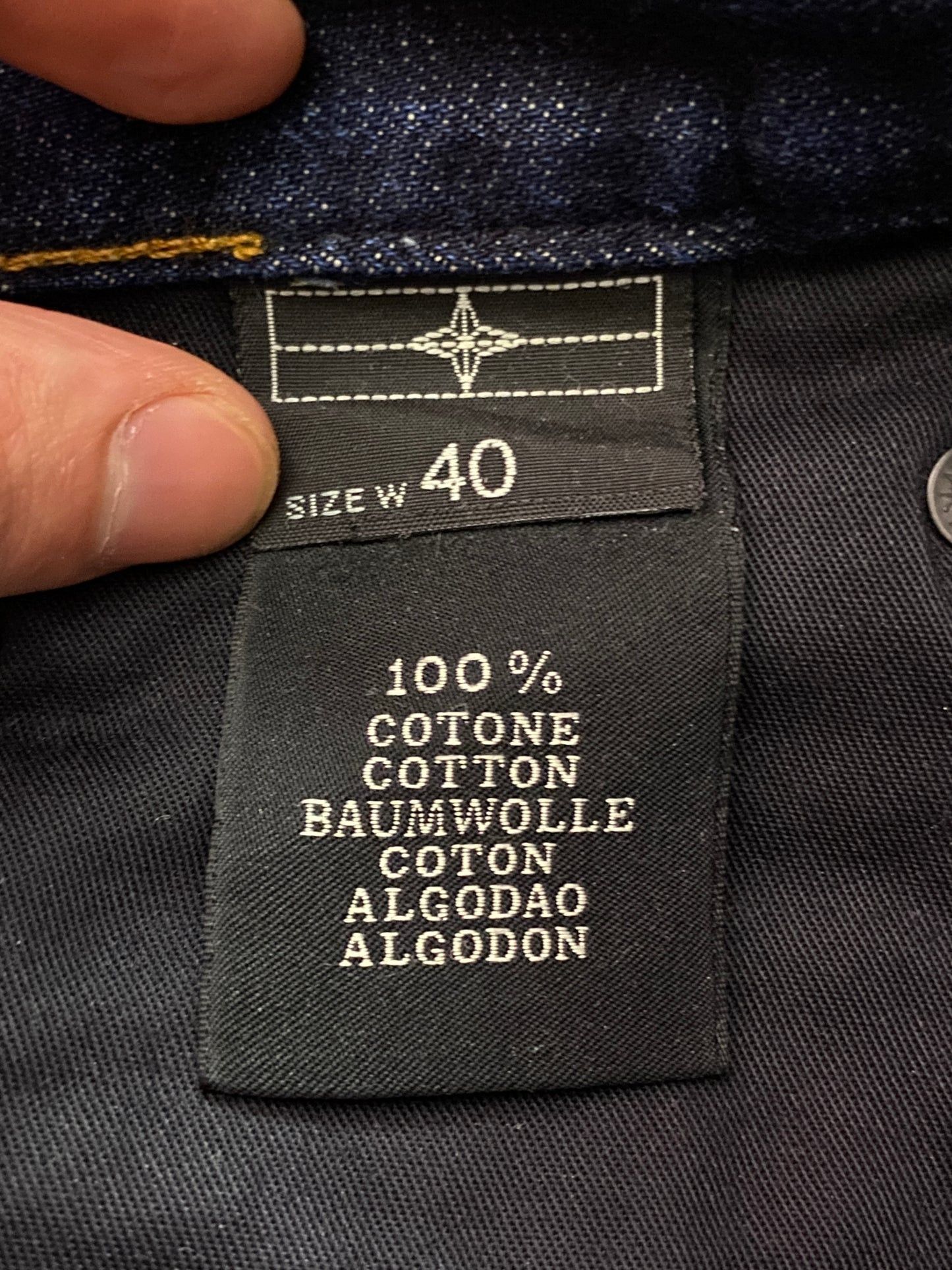 Stone Island × Vintage Stone Island Denim Vintage Men's Shortened Jeans - 40 Size US 40 / EU 56 - 9 Thumbnail