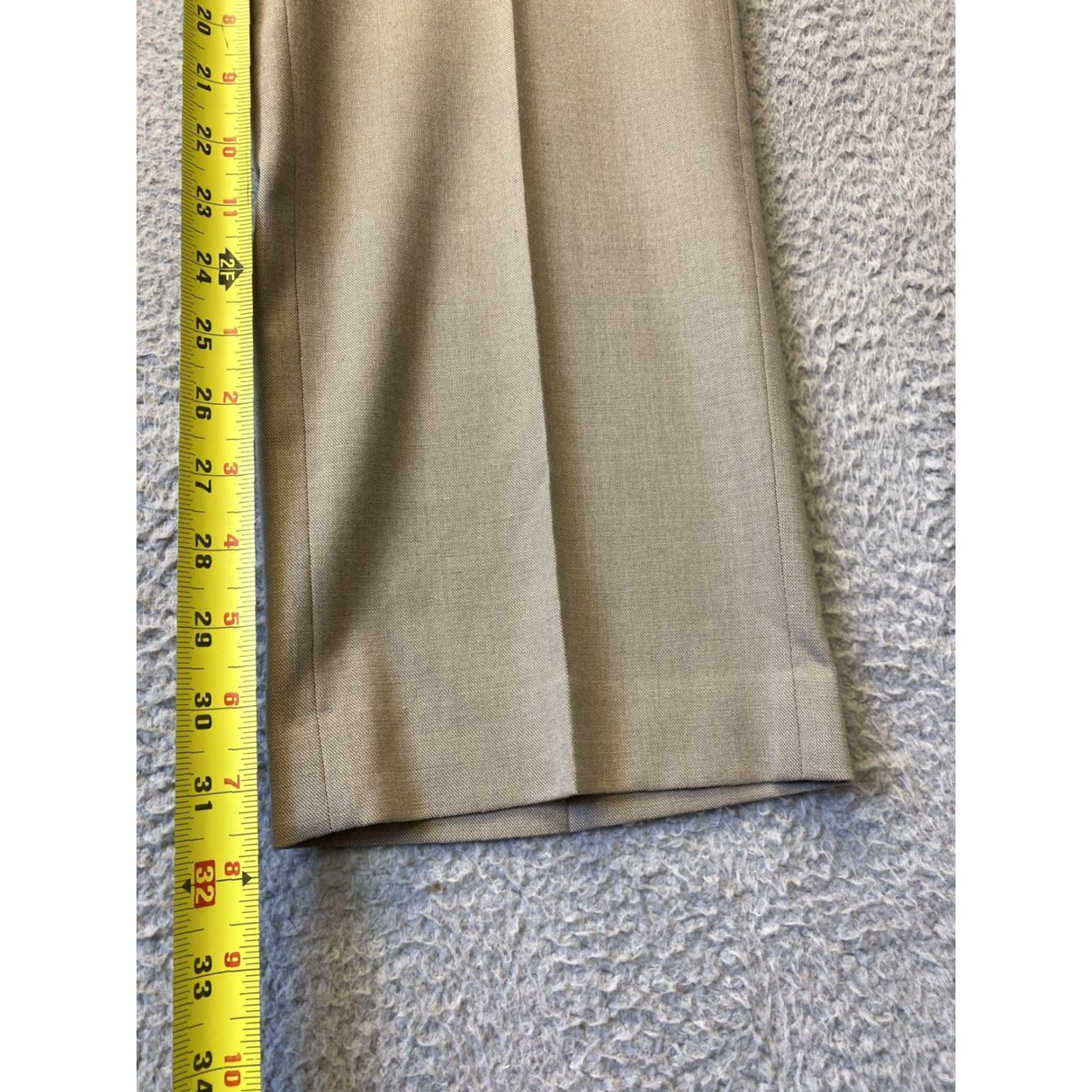 Ralph Lauren RALPH Lauren Pants 33x30 Tan Straight Leg Dress Pants Classic Fit Vintage City Hipster Preppy USA Polo Ralph Lauren Size US 33 - 4 Thumbnail