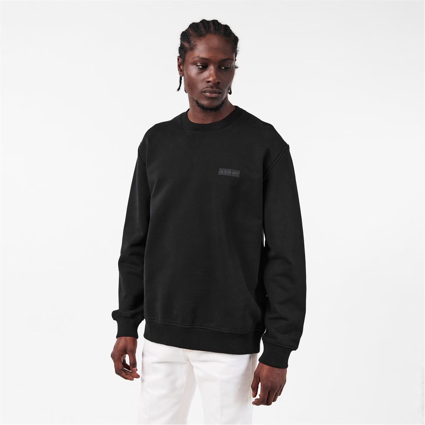 Givenchy o1g2r1mq0426 Crew Sweatshirt in Black Size US XL / EU 56 / 4 - 3 Thumbnail