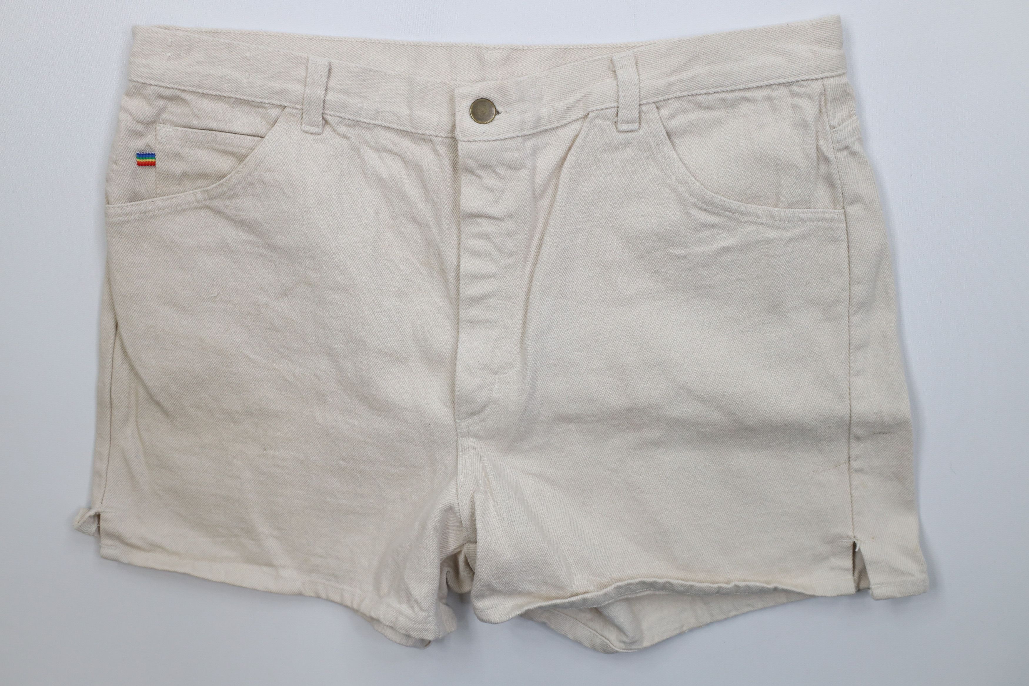 Vintage Vintage 60s 70s Bayly Mfg Co Above Knee Denim Short Shorts Size US 38 / EU 54 - 1 Thumbnail