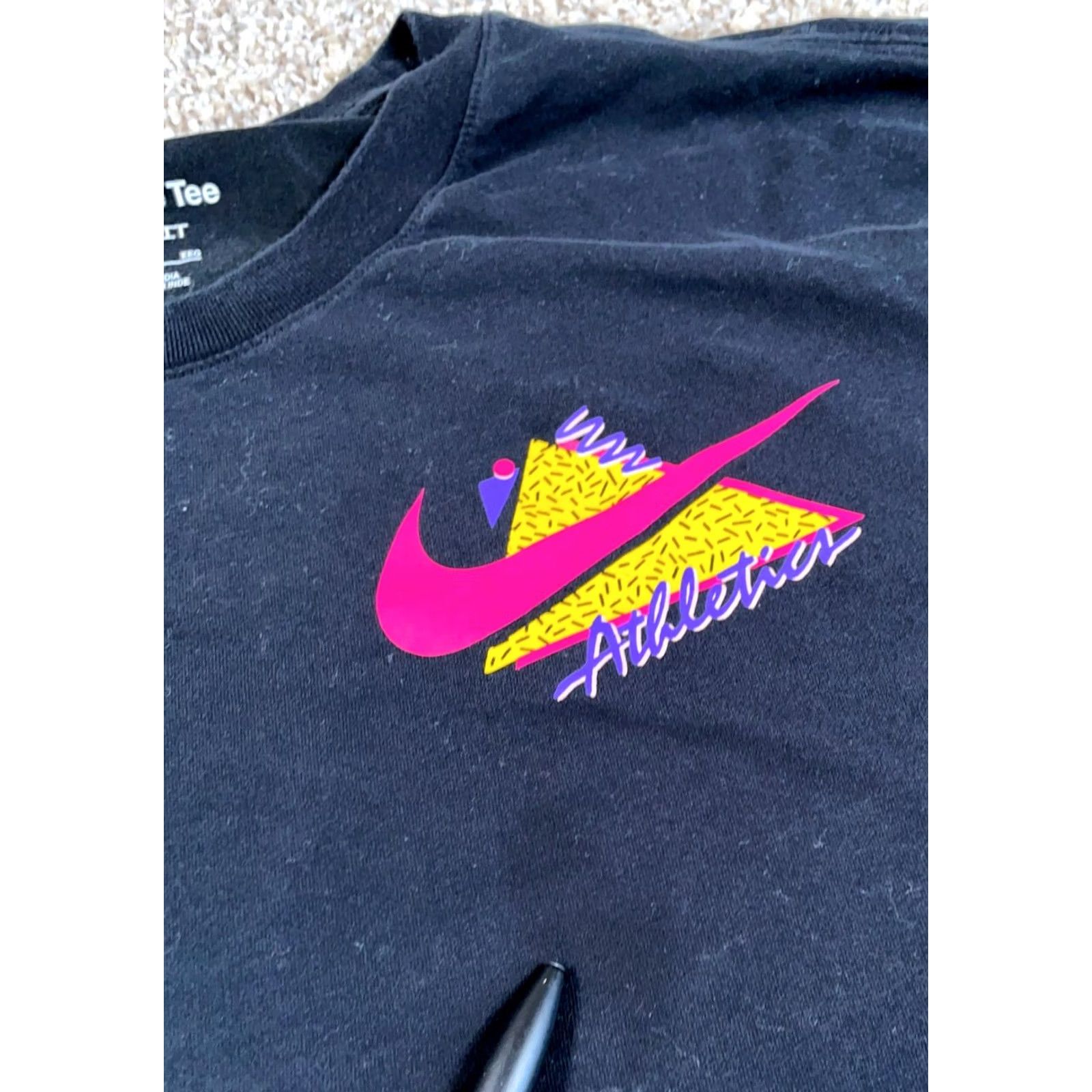 Nike Nike Athletics T-Shirt Men XL Black Dri Fit Double-Sided Cotton Blend 2XL Tag Size US XL / EU 56 / 4 - 4 Thumbnail