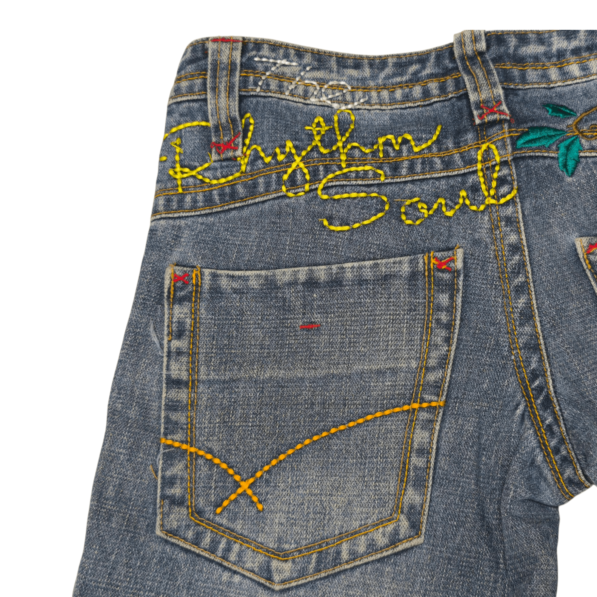 Japanese Brand The Rhythm Soul Flare Jeans Y2K Japanese Pants Ifsixwasnine Size 29" - 8 Thumbnail