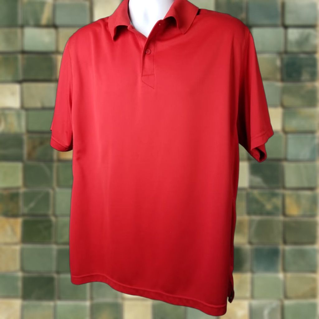 Champion Champion Polo Shirt Mens XL Red Short Sleeve Golf Casual Size US XL / EU 56 / 4 - 1 Thumbnail