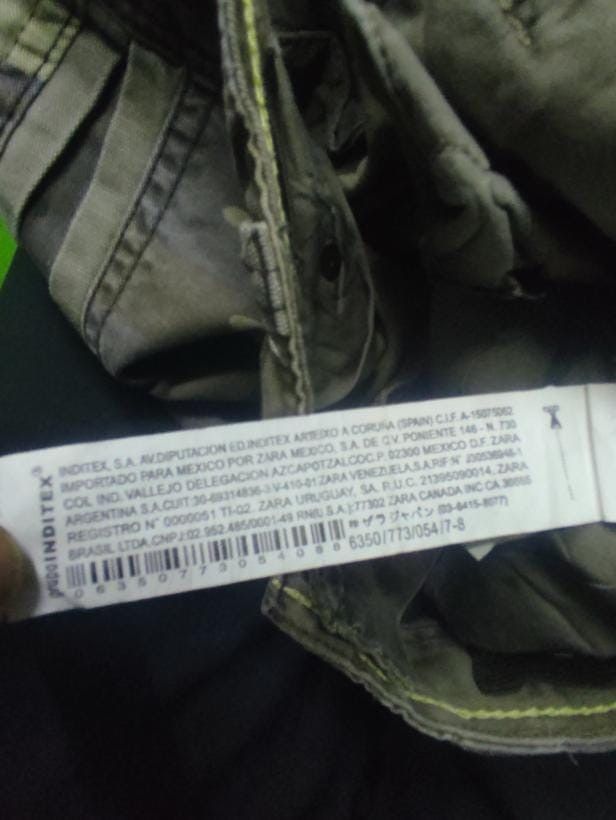 Zara CAMOUFLAGE ZARA CARGO PANTS Size US 27 - 11 Thumbnail