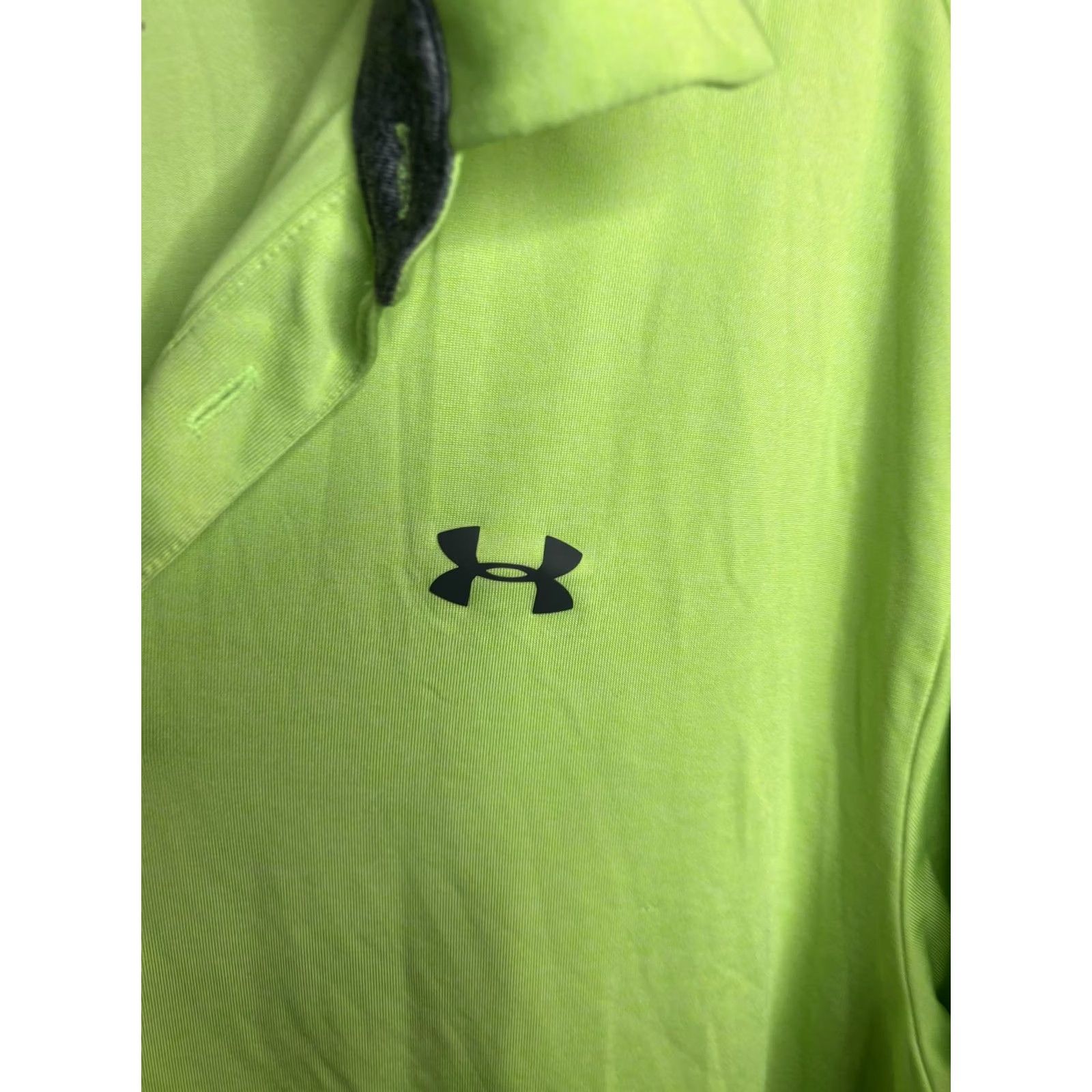 Under Armour Under Armour Polo Shirt Mens XL Neon Green Playoff Golf Loose Fit Athletic Size US XL / EU 56 / 4 - 2 Thumbnail
