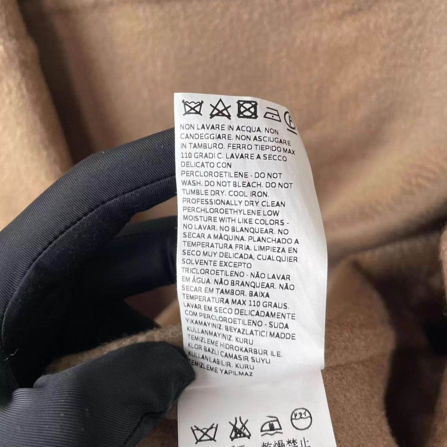 Max Mara Maxmara Camel Hooded Alpaca Belted Dressing Gown Coat 38 Size S / US 4 / IT 40 - 4 Thumbnail