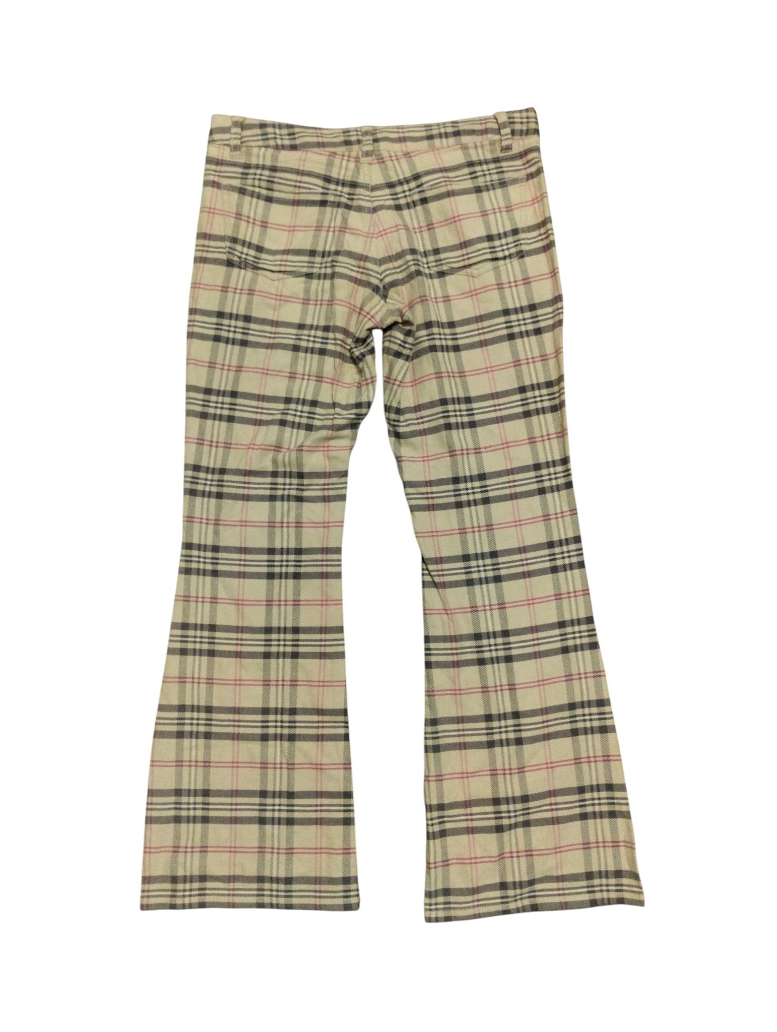 Japanese Brand Japanese Brand Spread Chekered Flare Pants Size US 33 - 2 Thumbnail