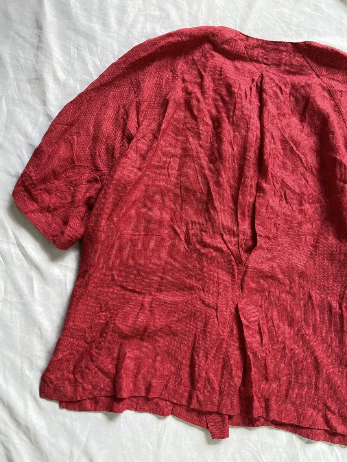 Issey Miyake 1990S ISSEY MIYAKE BLOUSE RED COLOUR Size M / US 6-8 / IT 42-44 - 13 Thumbnail