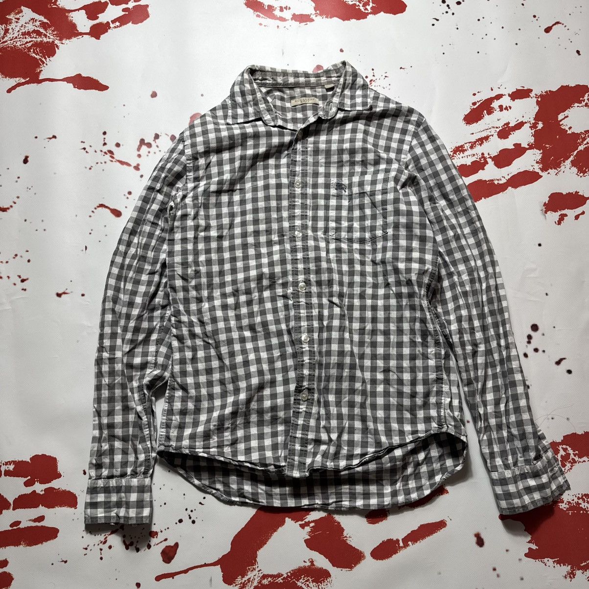 Burberry × Vintage vintage barberry brit shirt branded plaid with logo Size US M / EU 48-50 / 2 - 1 Thumbnail