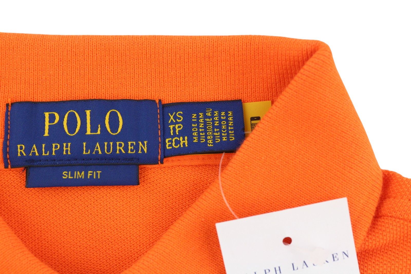 Polo Ralph Lauren SLIM FIT XS Orange Short Sleeve Polo Neck T-Shirt 84517 Size US XS / EU 42 / 0 - 5 Thumbnail