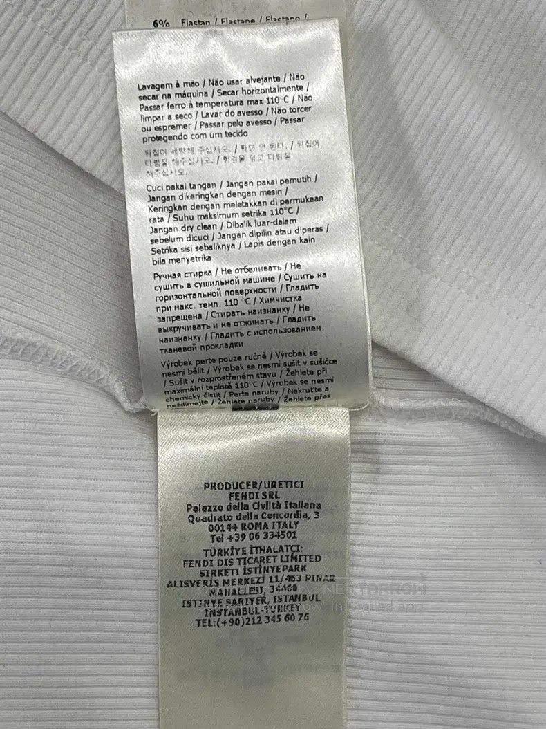 Fendi Fendi White Letter Knit Long Sleeve Underwear Size S / US 4 / IT 40 - 8 Thumbnail