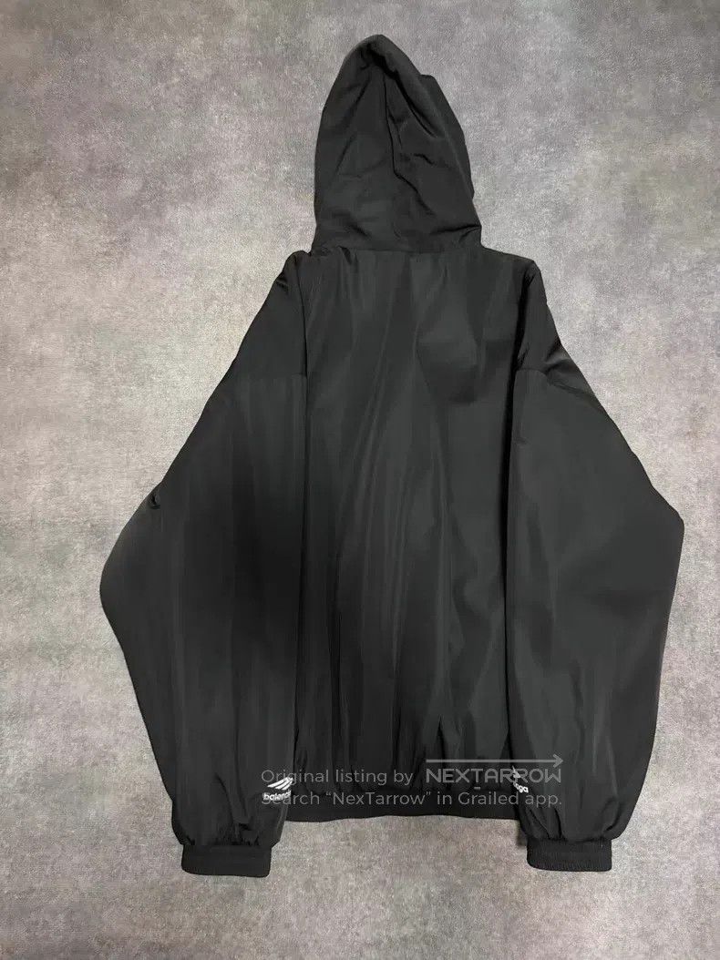Balenciaga Balenciaga Ski Series Black 3B Nylon Hooded Fleece Jacket Size US M / EU 48-50 / 2 - 2 Thumbnail