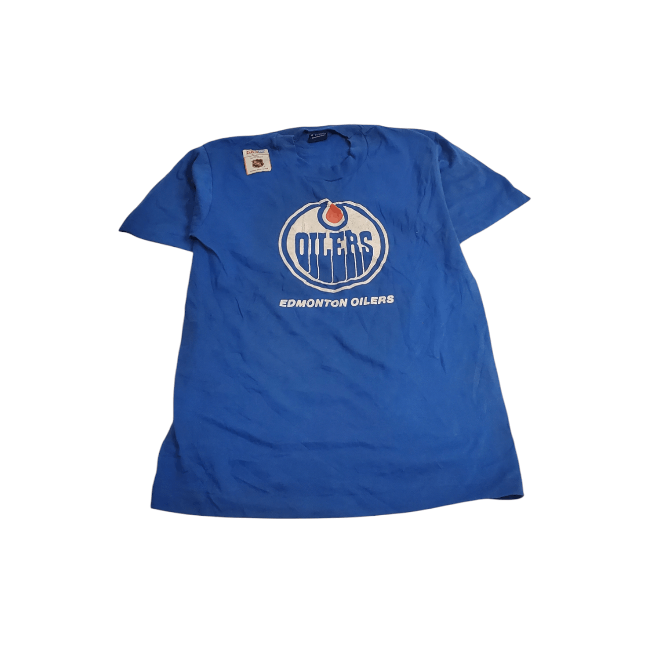 NHL × Vintage 90s NHL Edmonton Oilers T-Shirt Size US M / EU 48-50 / 2 - 1 Thumbnail