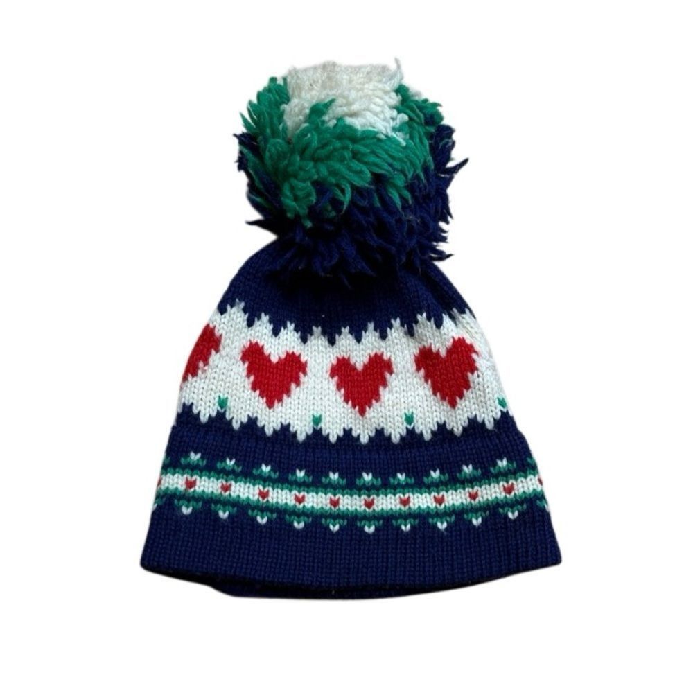 Vintage MCM Vintage Marceau Sports Knot Wool Pom Pom Beanie Skip Cap Size ONE SIZE - 1 Thumbnail