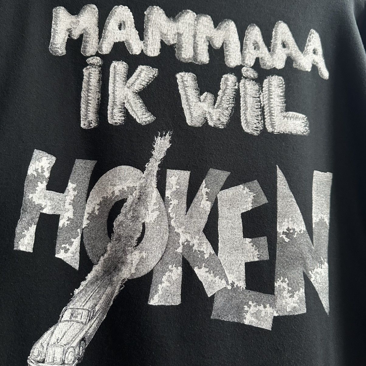Band Tees × Vintage Vintage 90s NORMAAL HOKEN MAMMAAA IK WIL Long Sleeve Shirt Size US XL / EU 56 / 4 - 6 Thumbnail
