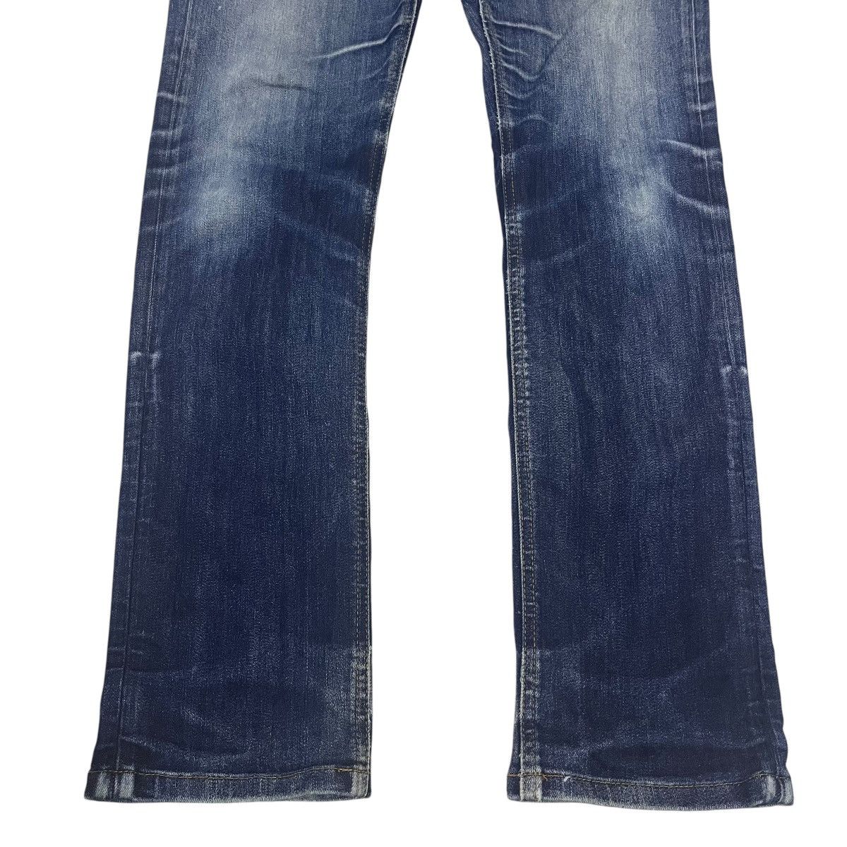 If Six Was Nine × Japanese Brand × Le Grande Bleu (L.G.B.) VINTAGE BURBERRY WASHED BLUE HONEYCOMB DENIM PANTS Size US 35 - 4 Thumbnail