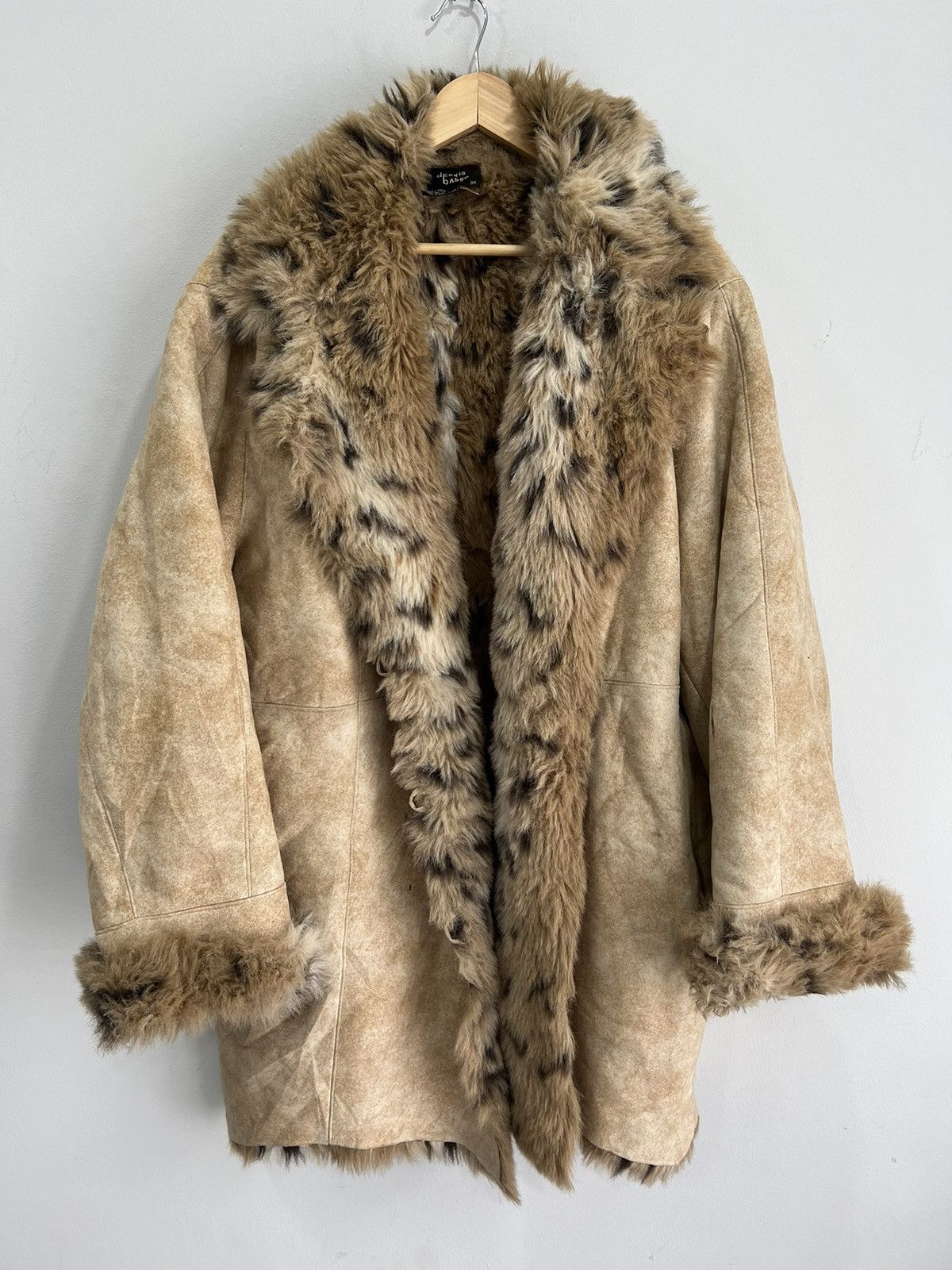 Japanese Brand Vintage Womens Dennis Basso Cheetah Fur Lined Coat Jacket Size US XXL / EU 58 / 5 - 1 Thumbnail