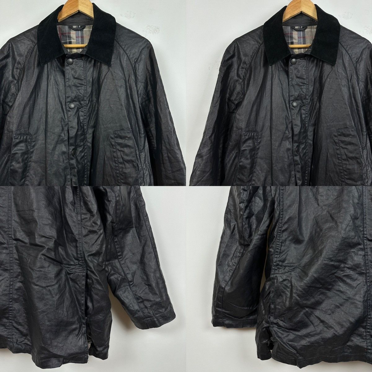 Barbour Barbour Black Keats Linen/Polyurethane Coated Jacket Size US L / EU 52-54 / 3 - 12 Thumbnail