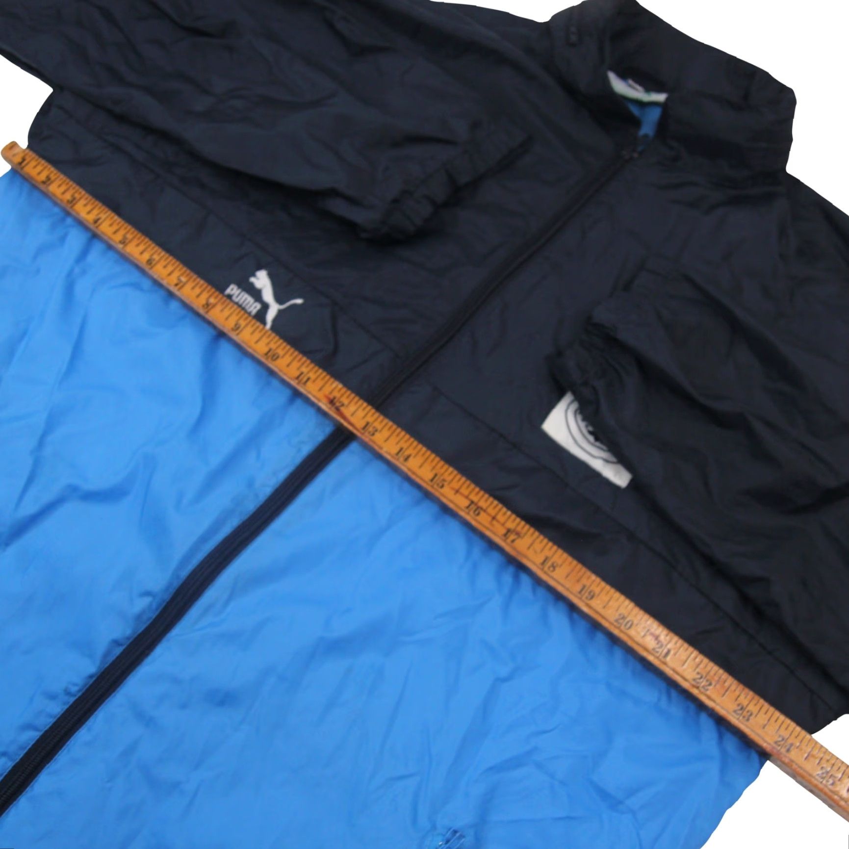Puma VINTAGE Puma x German Military Mens XXL Packable Windbreaker Jacket Blue Size US XL / EU 56 / 4 - 5 Thumbnail