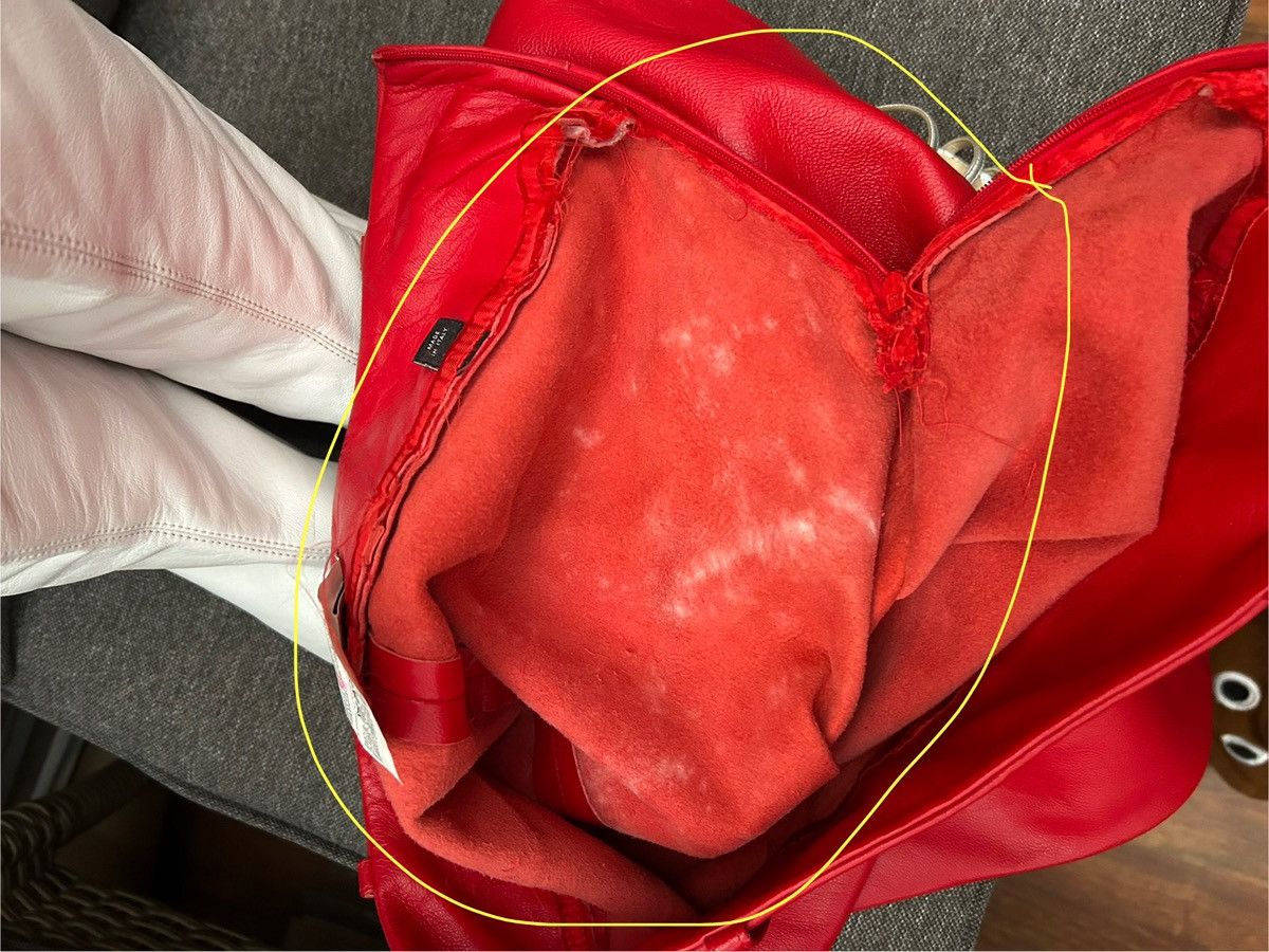 Dolce & Gabbana Vintage Dolce & Gabbana Red Leather Straight Pencil Skirt Size 28" / US 6 / IT 42 - 7 Thumbnail
