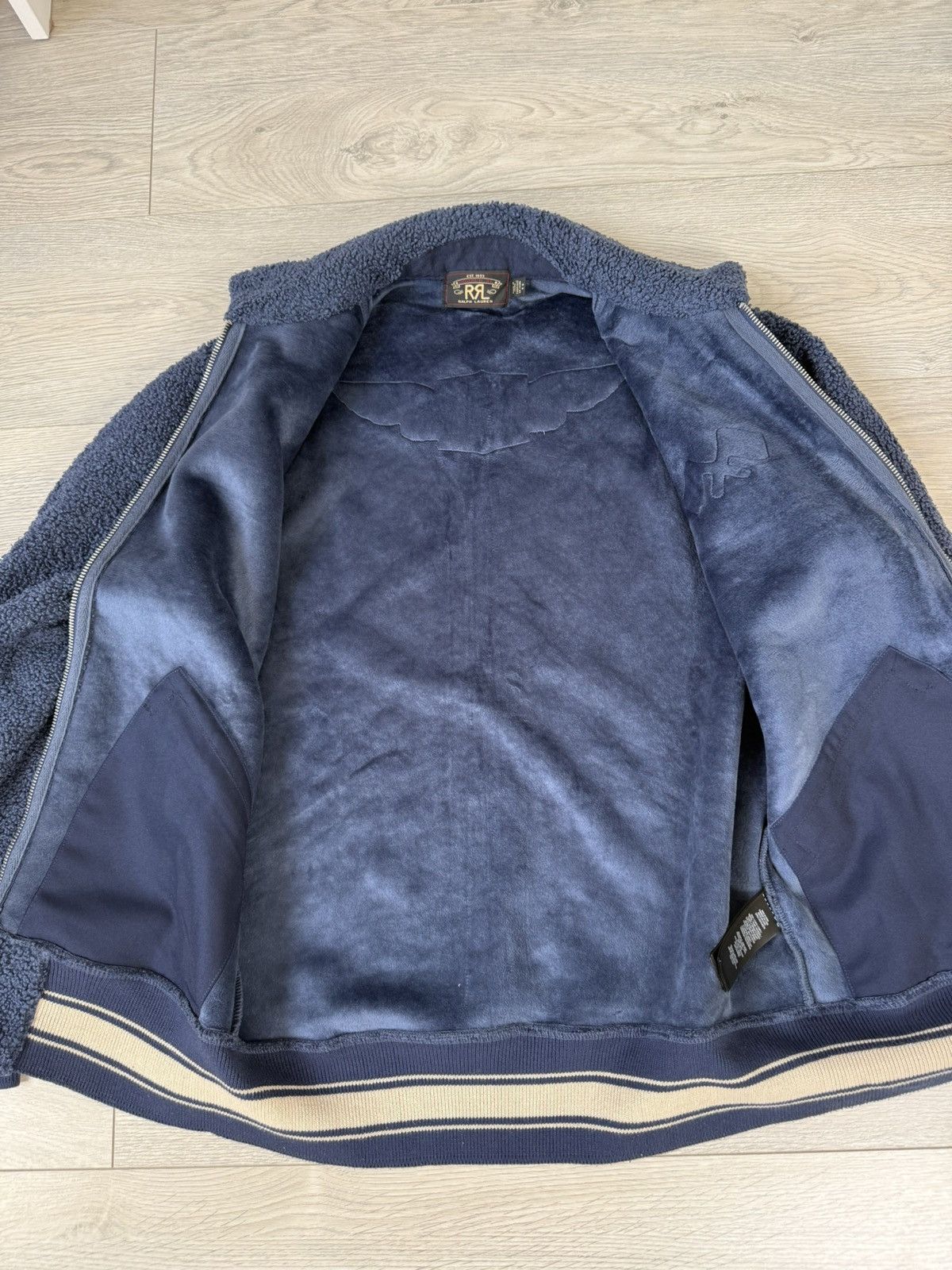 Ralph Lauren RRL Ralph Lauren Fleece Racing Bomber Jacket Size US M / EU 48-50 / 2 - 9 Thumbnail