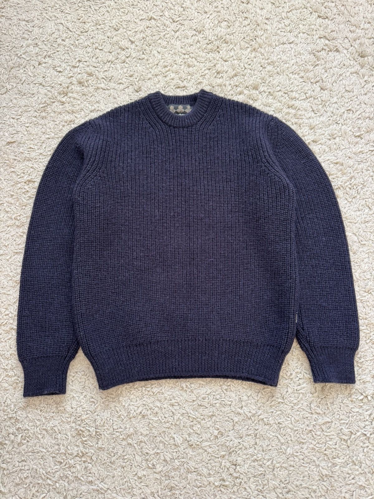 Barbour Tyne Crew Neck Knit Sweater Navy