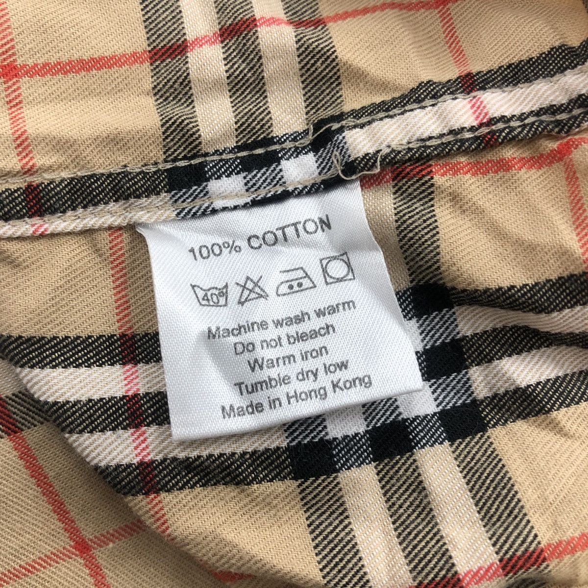 Burberry Vintage Burberrys Nova Check Plaid Iconic Long Shirt Size US XL / EU 56 / 4 - 9 Thumbnail