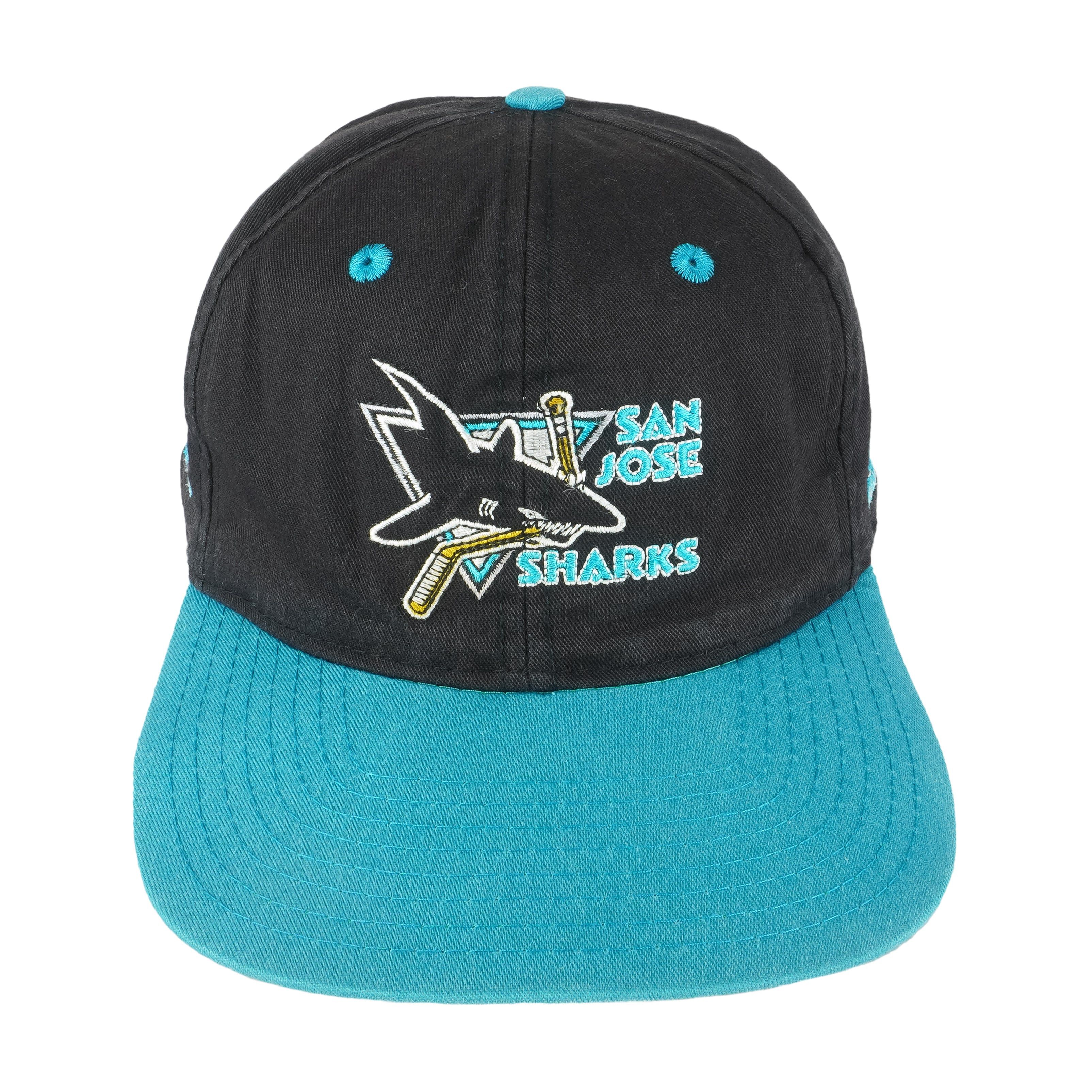 Twins Enterprise Inc. NHL - San Jose Sharks Embroidered Snapback Hat 1990s Size ONE SIZE - 1 Thumbnail
