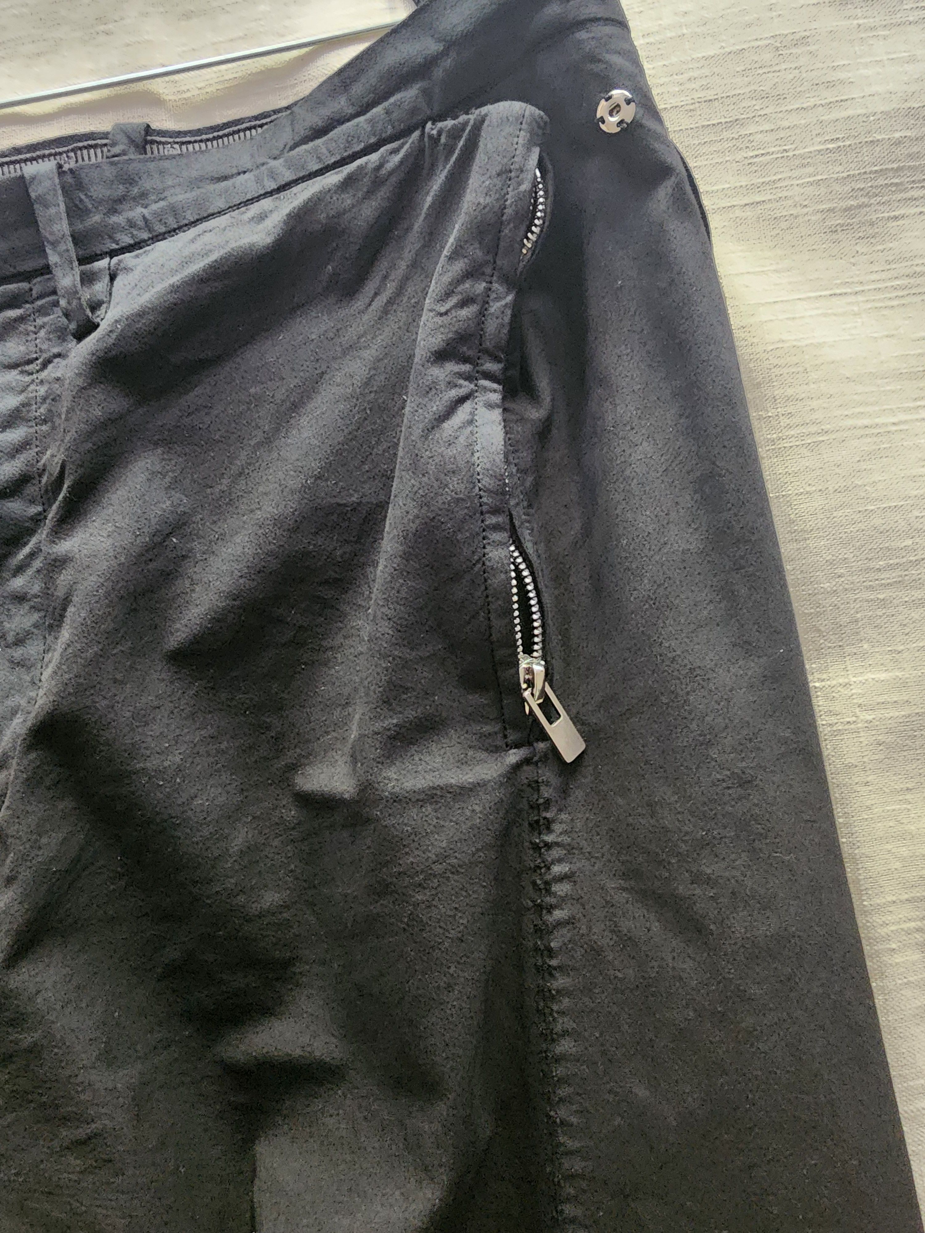 Carol Christian Poell Carol Christian Poell Black BETWEEN Fabric Pants New Size 54 Size 54R - 2 Thumbnail