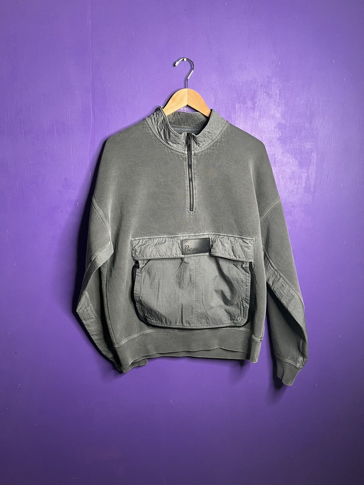 Jordan Brand × Vintage Vintage 90s Air Jordan engineered quarter zip jacket Size US L / EU 52-54 / 3 - 1 Thumbnail