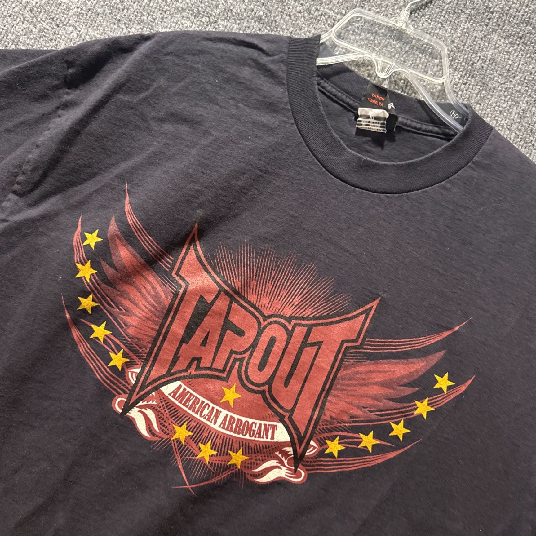 Tapout VINTAGE Tapout T-Shirt Grunge Black XL Mens Size XL HTF 90’s Y2K American Arrogant Grunge Men’s Shirt Size US XL / EU 56 / 4 - 2 Thumbnail