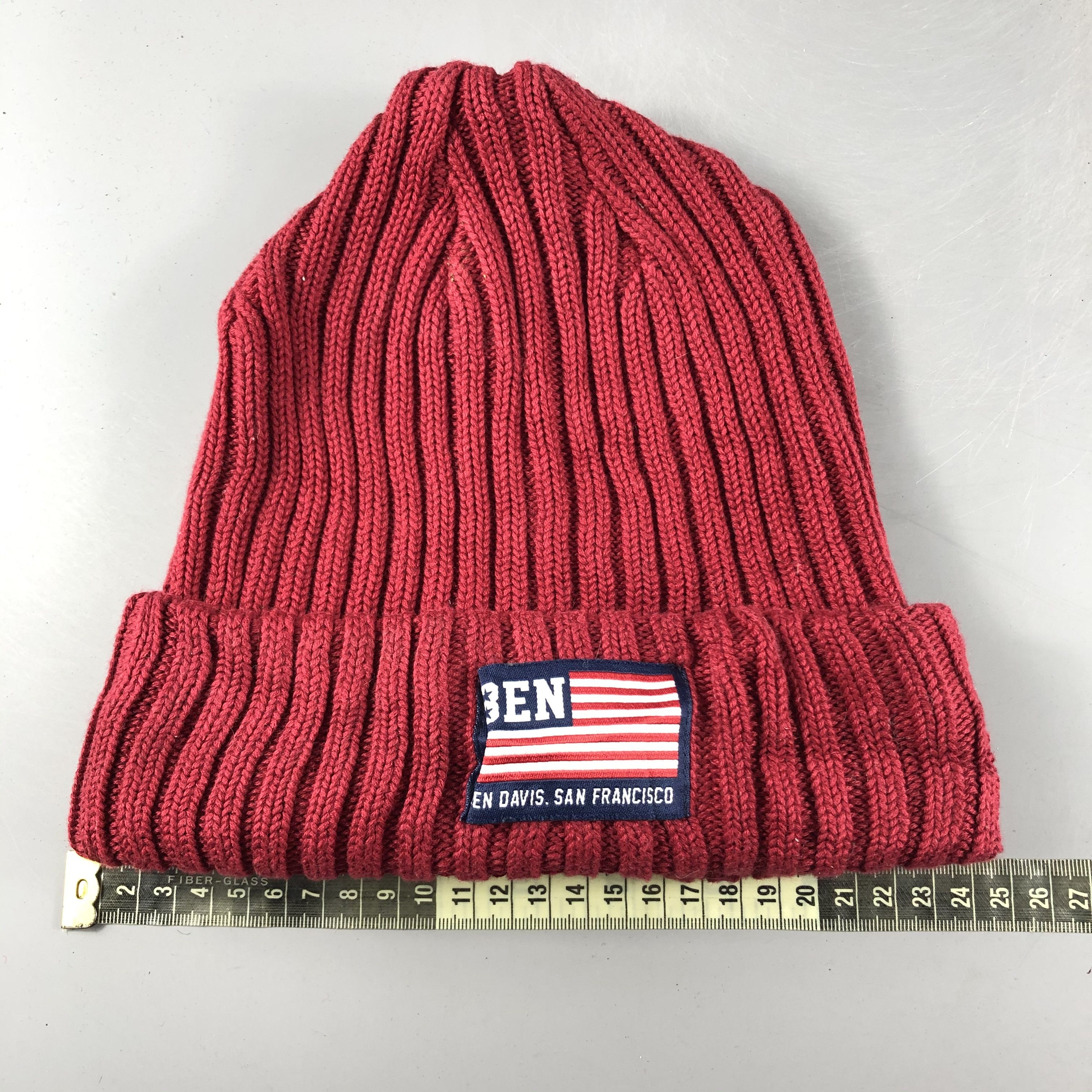 Ben Davis × Vintage Ben Davis Ribbed Beanie Snow Hat Snow Cap -D107 Size ONE SIZE - 4 Thumbnail