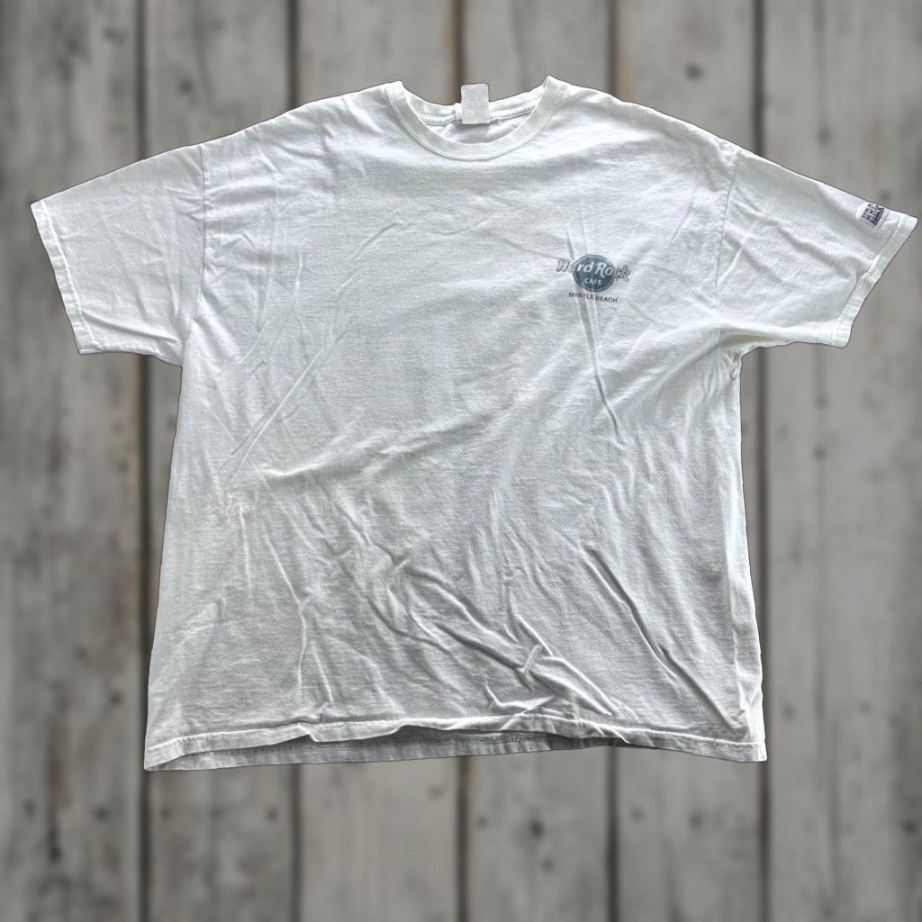 Hard Rock Cafe VINTAGE Hard Rock Cafe Shirt Mens XL White Myrtle Beach Motorcycle Tee Size US XL / EU 56 / 4 - 1 Thumbnail