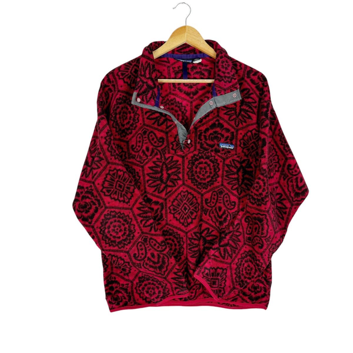 Patagonia 🔥PATAGONIA PAISLEY GRAPHIC SNAP BUTTON FLEECE SWEATER Size US M / EU 48-50 / 2 - 2 Thumbnail