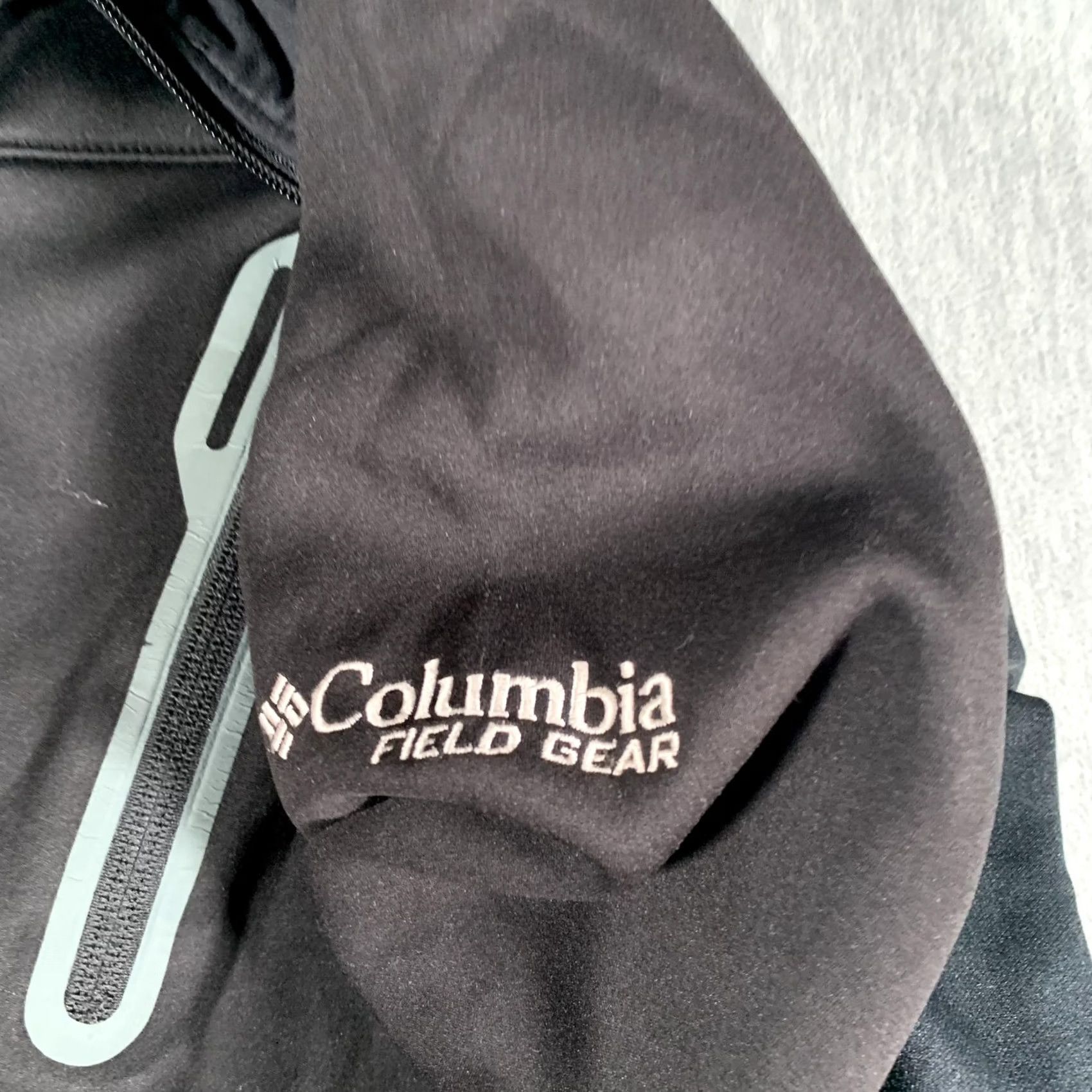 Vintage Columbia Field Gear Jacket Mens Large Black Omni-Shield Softshell Fleece Lined Size US L / EU 52-54 / 3 - 7 Thumbnail
